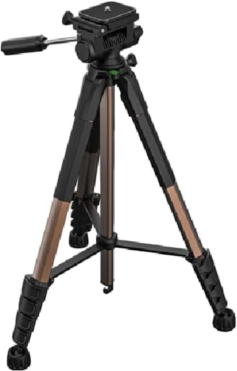 190Cm/75'' K&F Concept Compact Tripod for DSLR Camera, Camera Tripod for Canon Nikon Sony with 2-In-1 Phone Tablet Holder, Travel Tripod with Bluetooth, Load Capacity 4Kg (Bronze Gold)