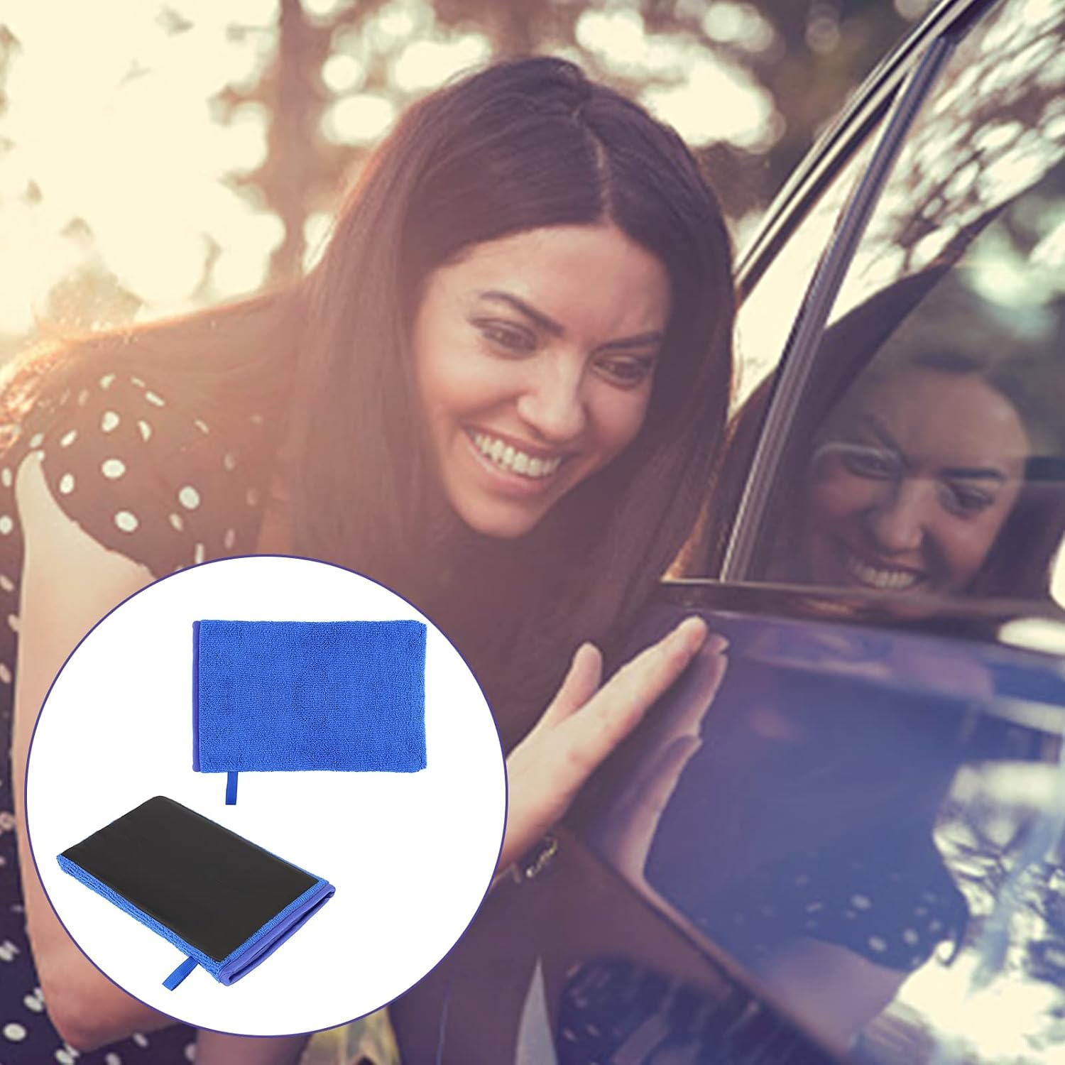 Savita 2Pcs Clay Mitts, Auto Care Clay Mitt Towel for Car Detailing Scratch-Free Surface Prep Mitt for Car Detailing and Polishing Clay Bar Tool