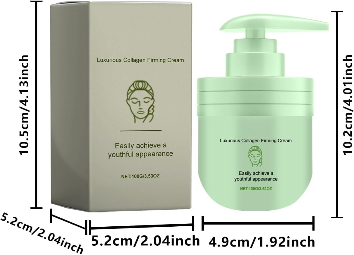 Luxurious Collagen Firming Cream, Collagen Lotion for Skin Tightening Body, Sculpt and Tone Arm Cream, Moisturizer Face Lotion & Body Cream, Anti-Wrinkle Firming Multi-Purpose Cream (3 Pcs)
