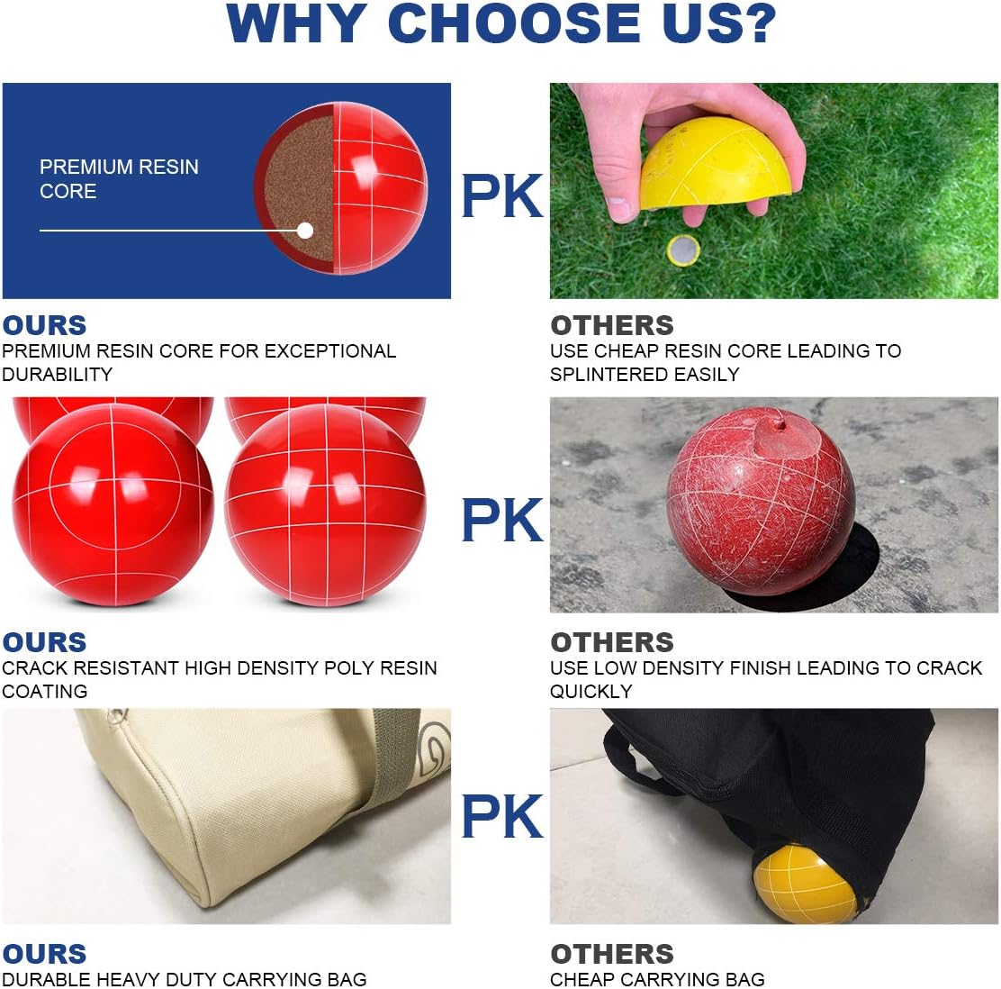 VSSAL Portable Professional Volleyball Net Set Outdoor Backyard, Anti-Sag Design, Adjustable Height Poles, Volleyball Nets Sets with 2 Scoring Poles, Carrying Bag for Beach, Yard and Lawn image number 1