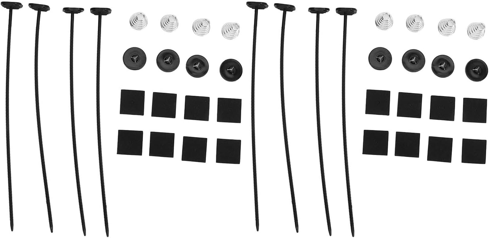 2 Set Fan Mounting Kit through Radiator Fan Mount Kit for Electric Cooling Fan and Transmission Cooler image number 3