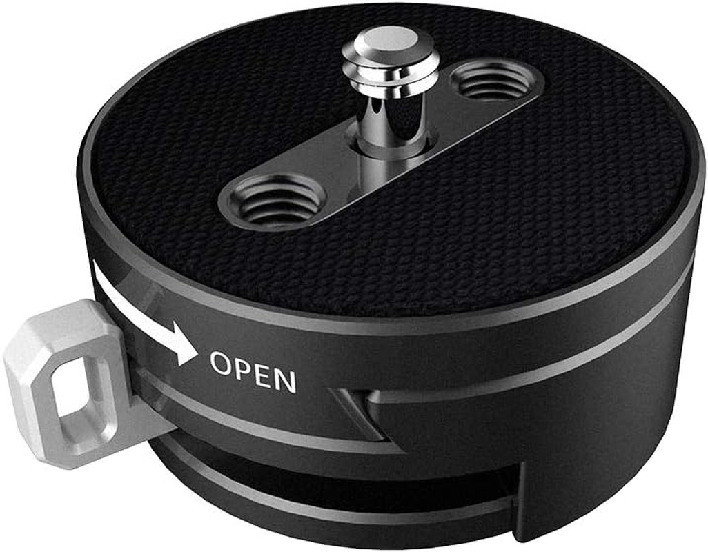 Niceyrig Slider Lock Camera Quick Release Plate Mount Device 1/4"-20 Adapter for Tripod, Stabilizer Gimbal, Wireless Video Transmission QR System Operation image number 4