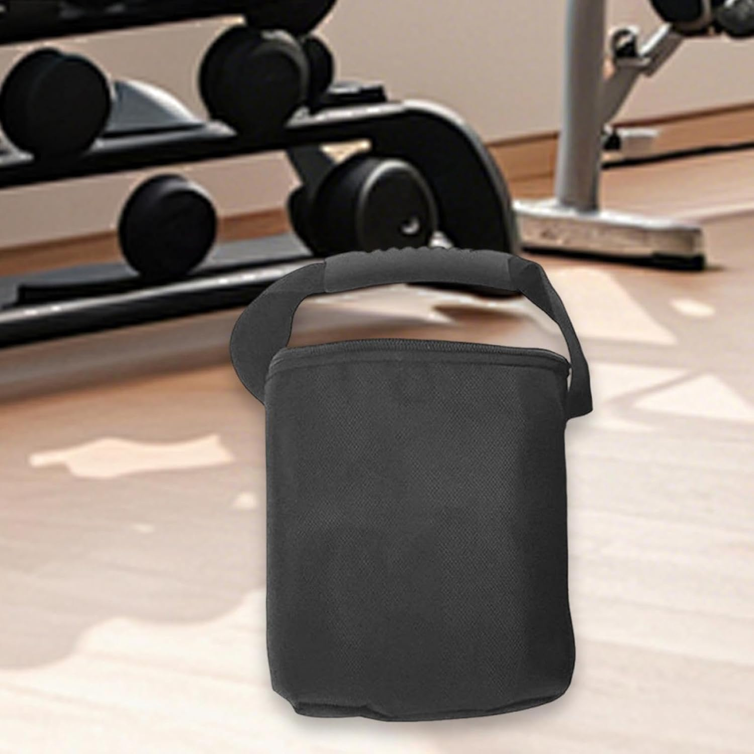 Kavandirjp Kettlebell Sandbag, Weightlifting Training Sandbag, Empty Wear-Resistant Filling Bag for Fitness, Bodybuilding