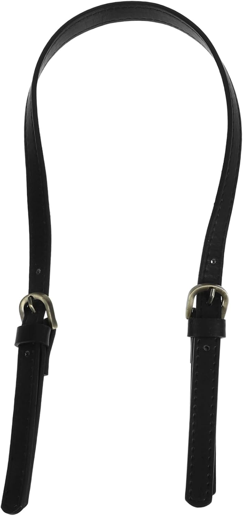 IWOWHERO 2Pcs Synthetic Leather Handbag Handles Tote Bag Replacement Strap DIY Bag Belt for Women Dual Buckle and Adjustable