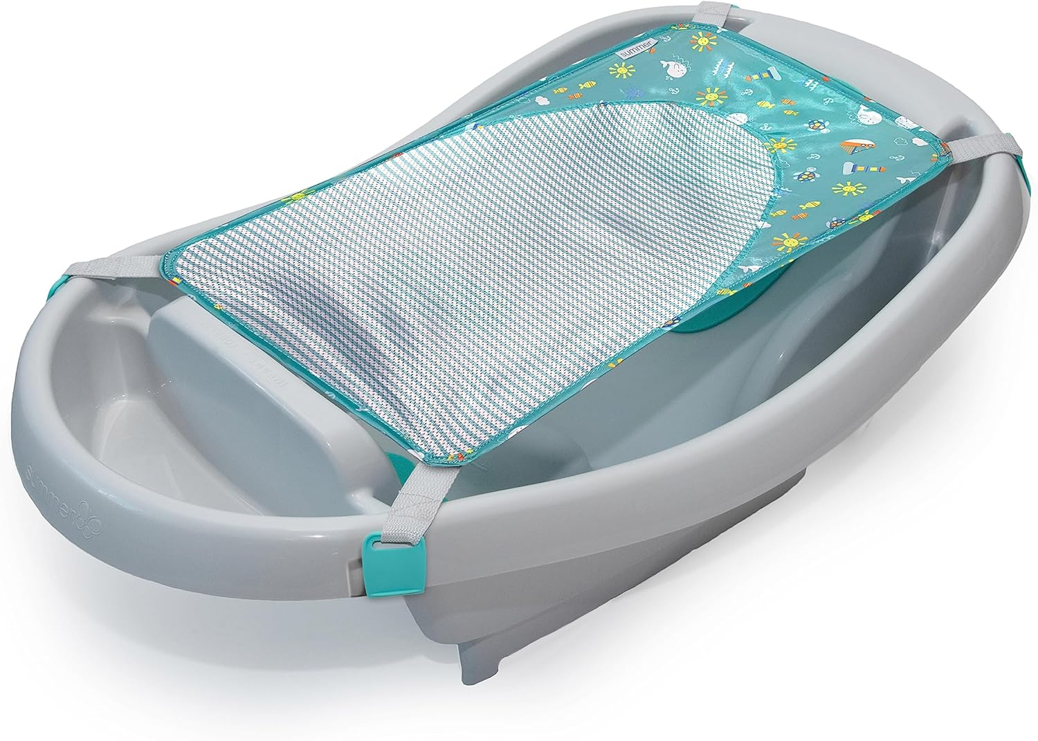 Ingenuity Summer by Ingenuity Comfy Clean Deluxe Newborn to Toddler Bather, 0-24 Months image number 2