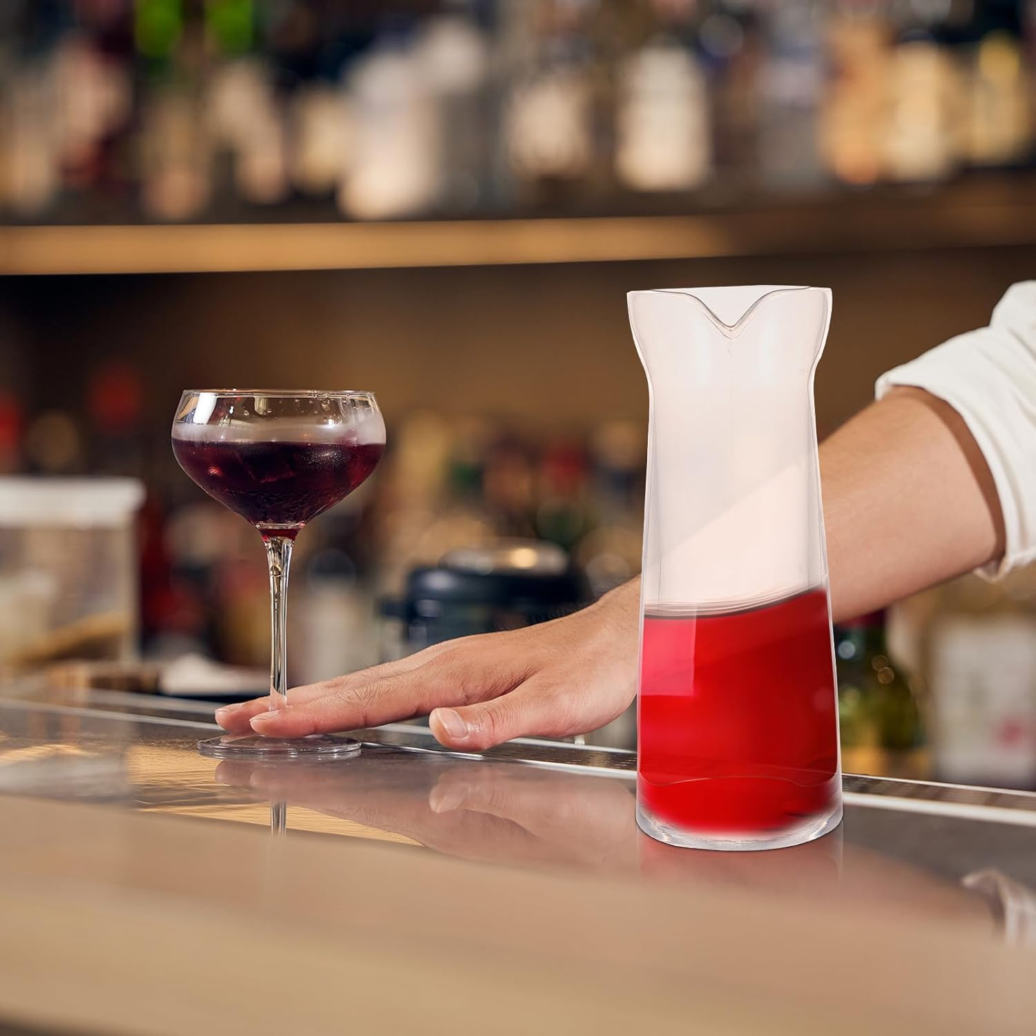 BRIGHTFUFU Creative 200Ml Wine Decanter Handle, Fast Red Wine Jug for Home Use, Large Capacity Liquor Pitcher Suitable for Dining and Entertaining image number 3