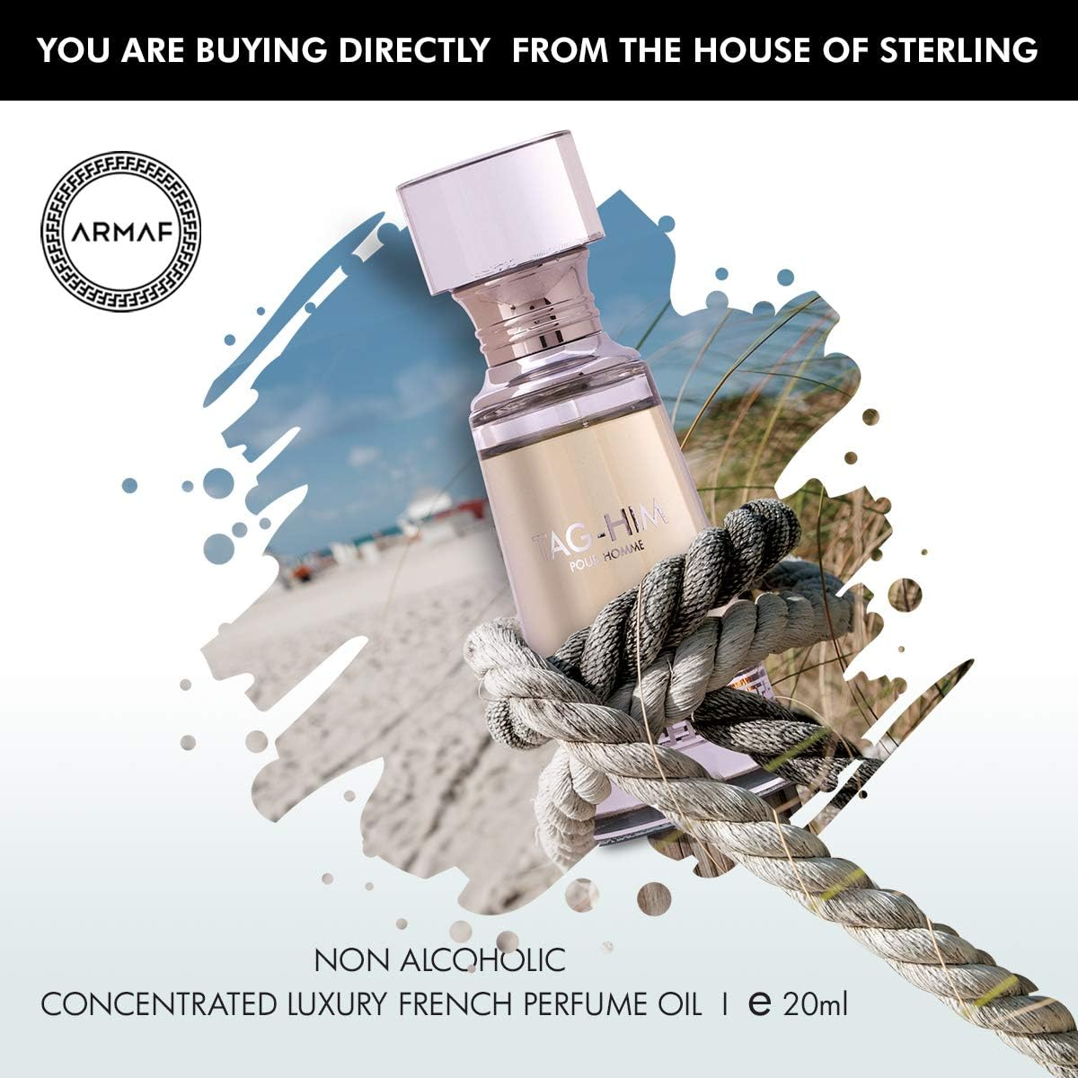 ARMAF Tag Him Luxury French Perfume Oil, 20Ml image number 1