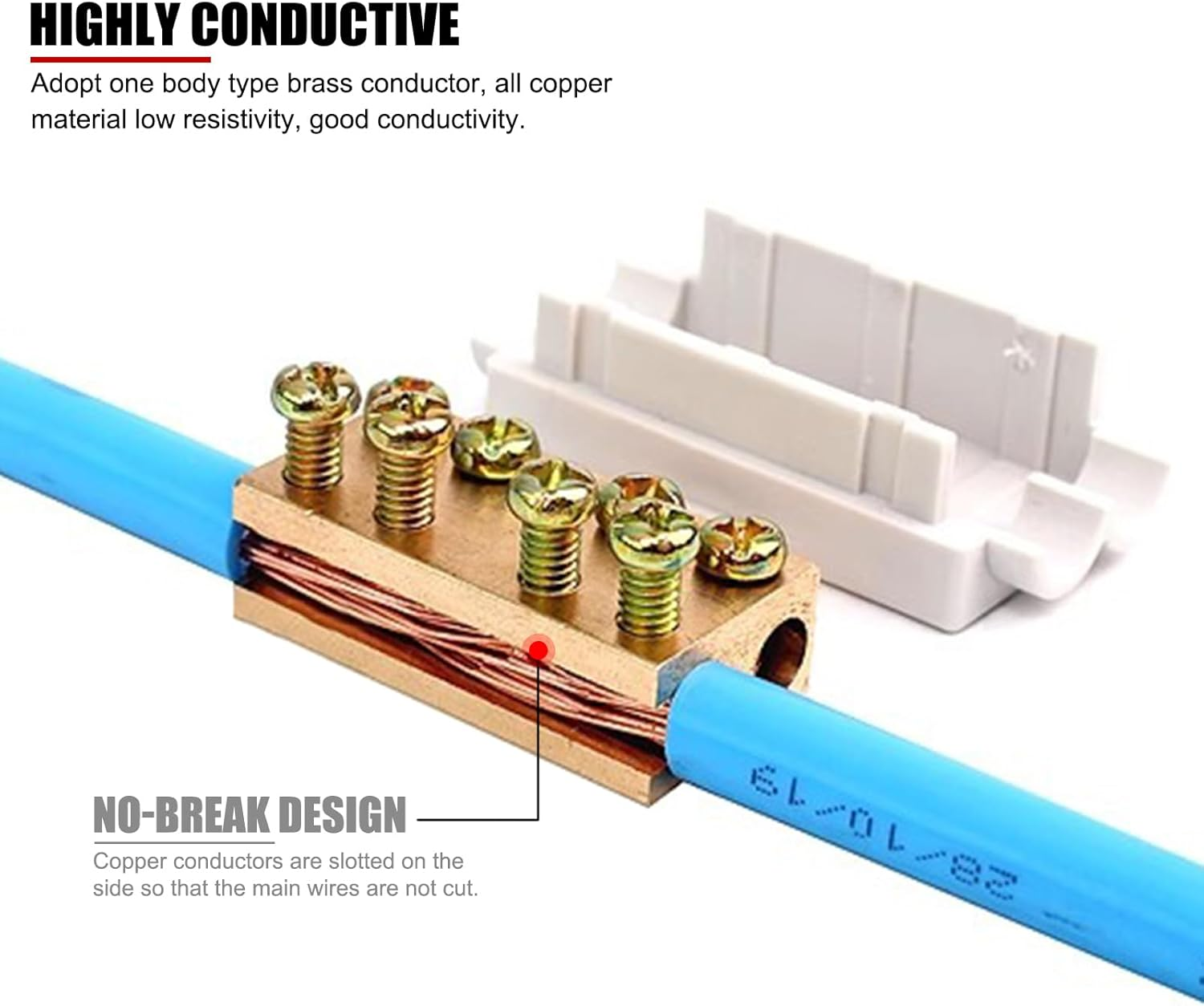 Wire Connector,2Pcs Wire Connector T Type Splicer Screw Terminal Block Set Kit 1000V 100A ZK‑1316 image number 1