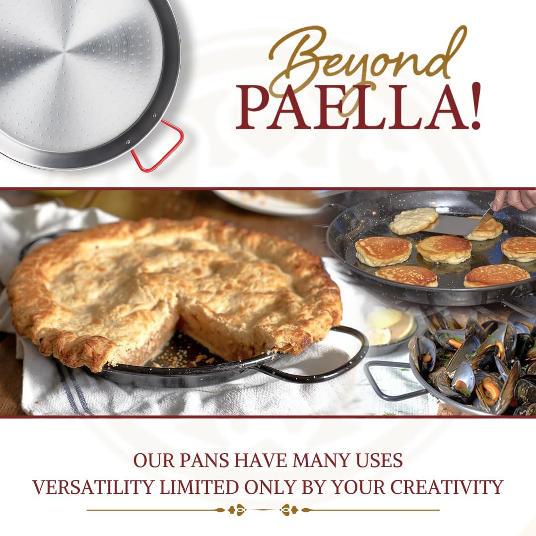 Chef Inox 100Mm 63810 Paella Pan Enamelled, Steel, 63810, Small image number 3