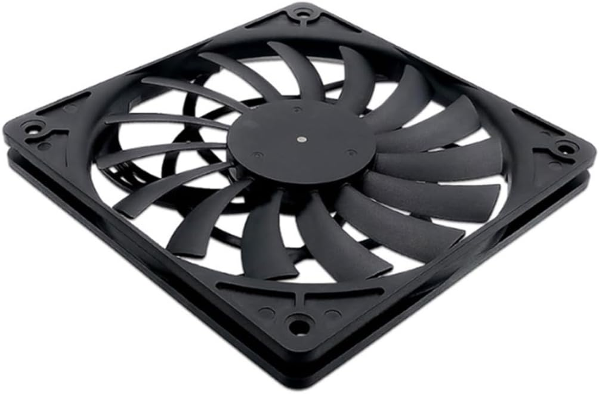 Mute 120Mm 12Cm PWM Cooling Fan Slim 12Mm,New 120X120X12Mm DC 12V 0.25A 1400RPM Computer PC Case Chassis Cooler Quiet image number 4