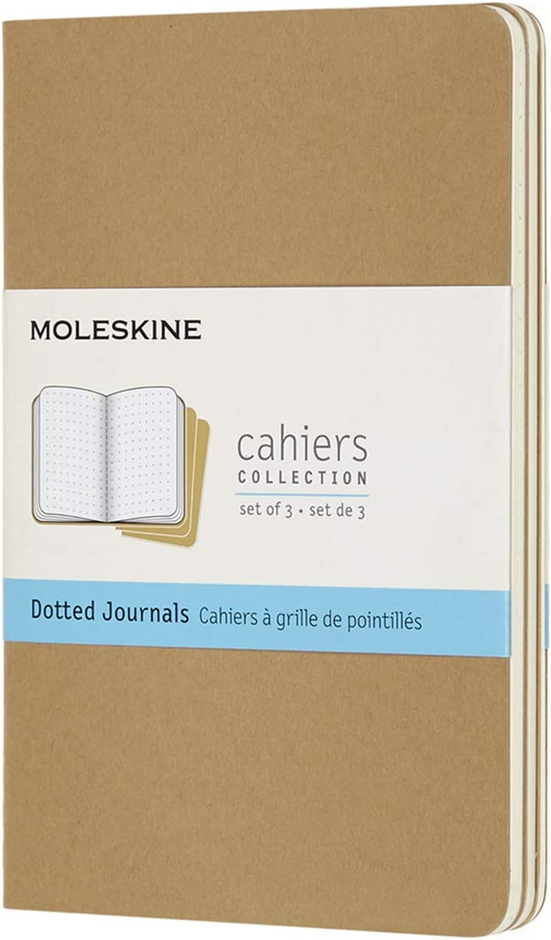 Moleskine QP314 - Cahier Notebook - Set of 3 - Dot Grid - Pocket - Black
