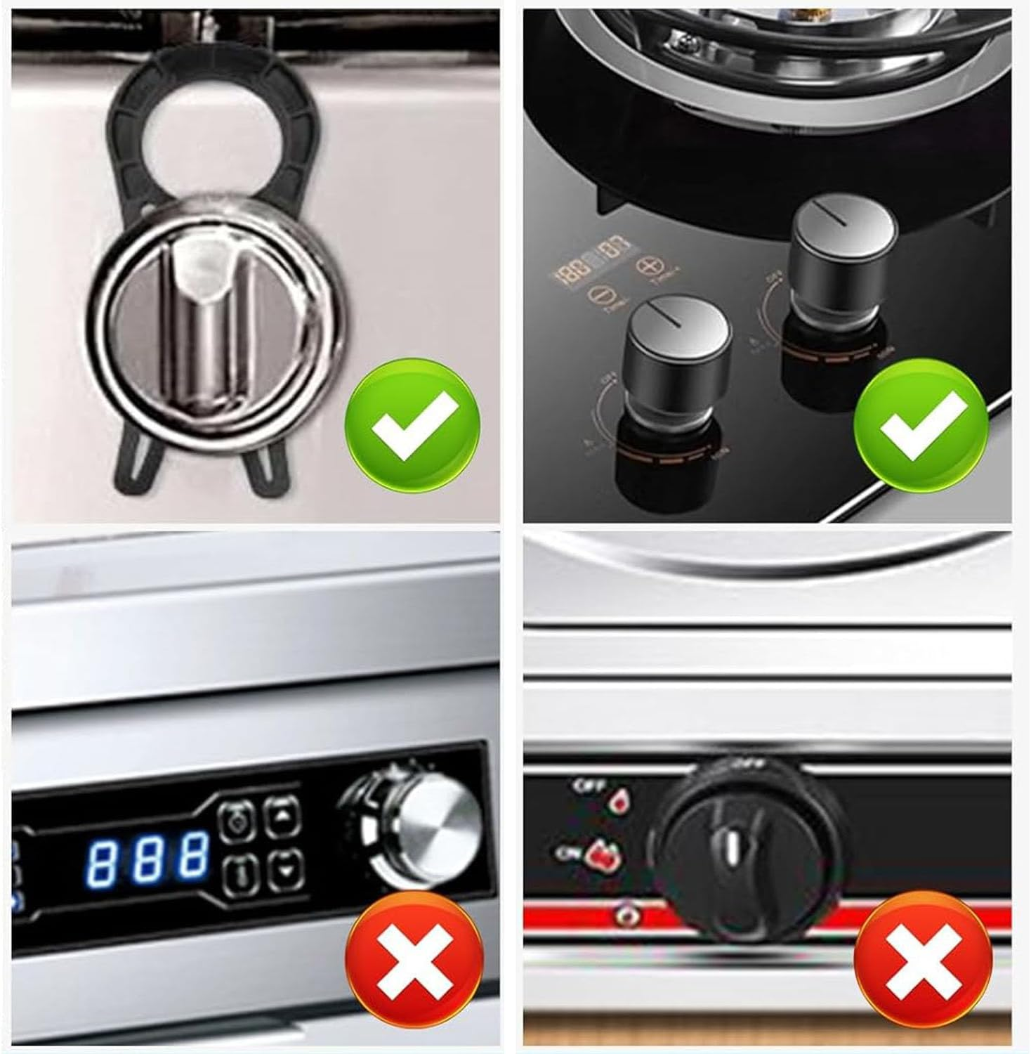 Shengsenfu Stove Knob Locks 5 Pack, Child Safety Guards, Durable Design Baby and Pets Proof Gas Stove Knob Locks Baby Proof Oven Knob Safety Covers, Stove Lock, Portable Child Proofing Stove Lock image number 4