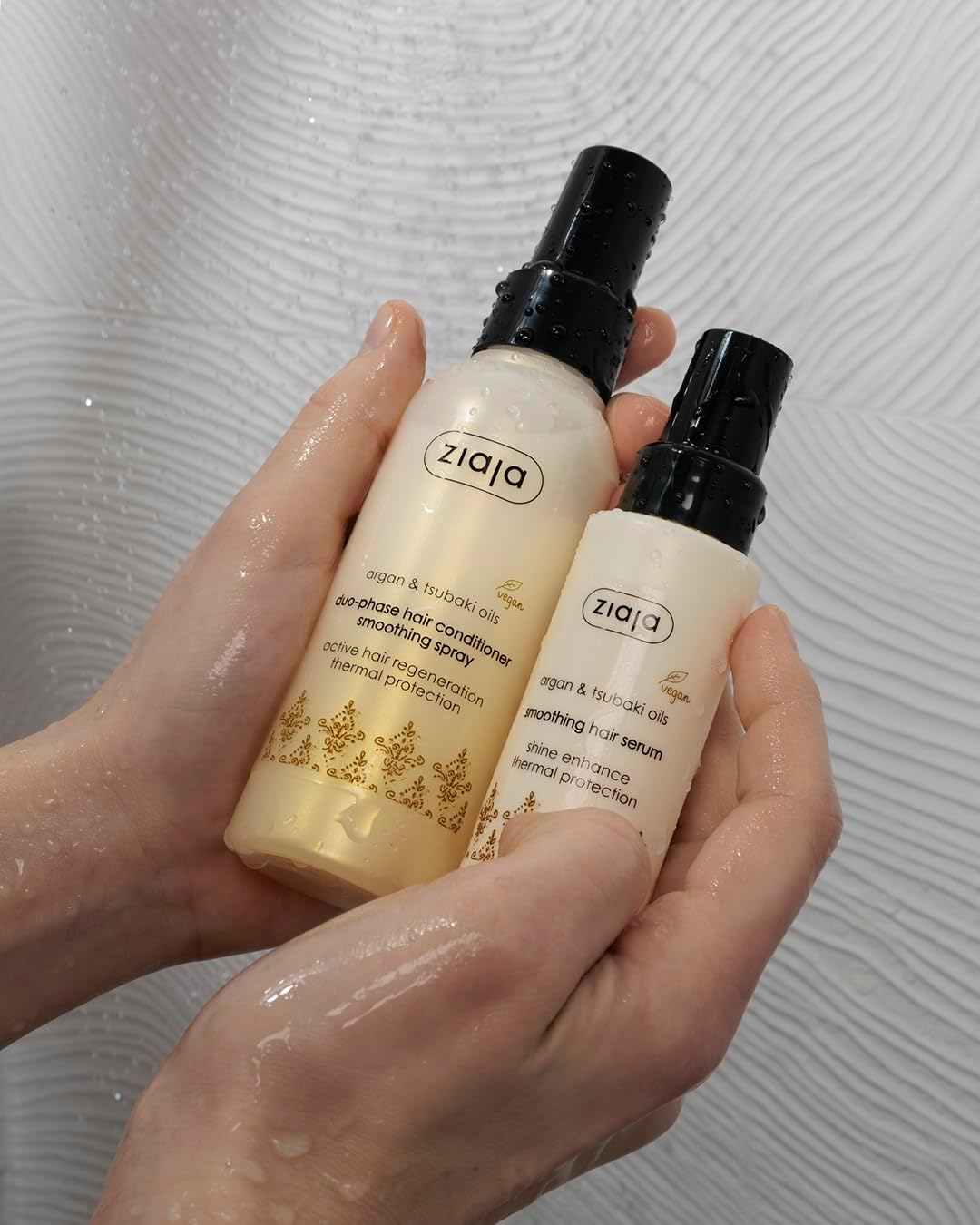 Ziaja Argan & Tsubaki Oils Duophase Hair Conditioner Smoothing Spray 125 Ml image number 3