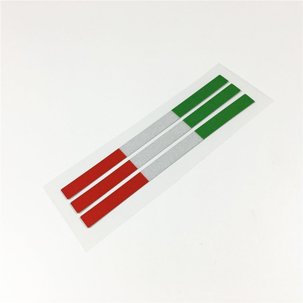 DXYMOO 2Lots National Flag Italy Motorcycle Helmet Car Sticker Decal Auto Exterior Accessories 120X8Mm image number 3