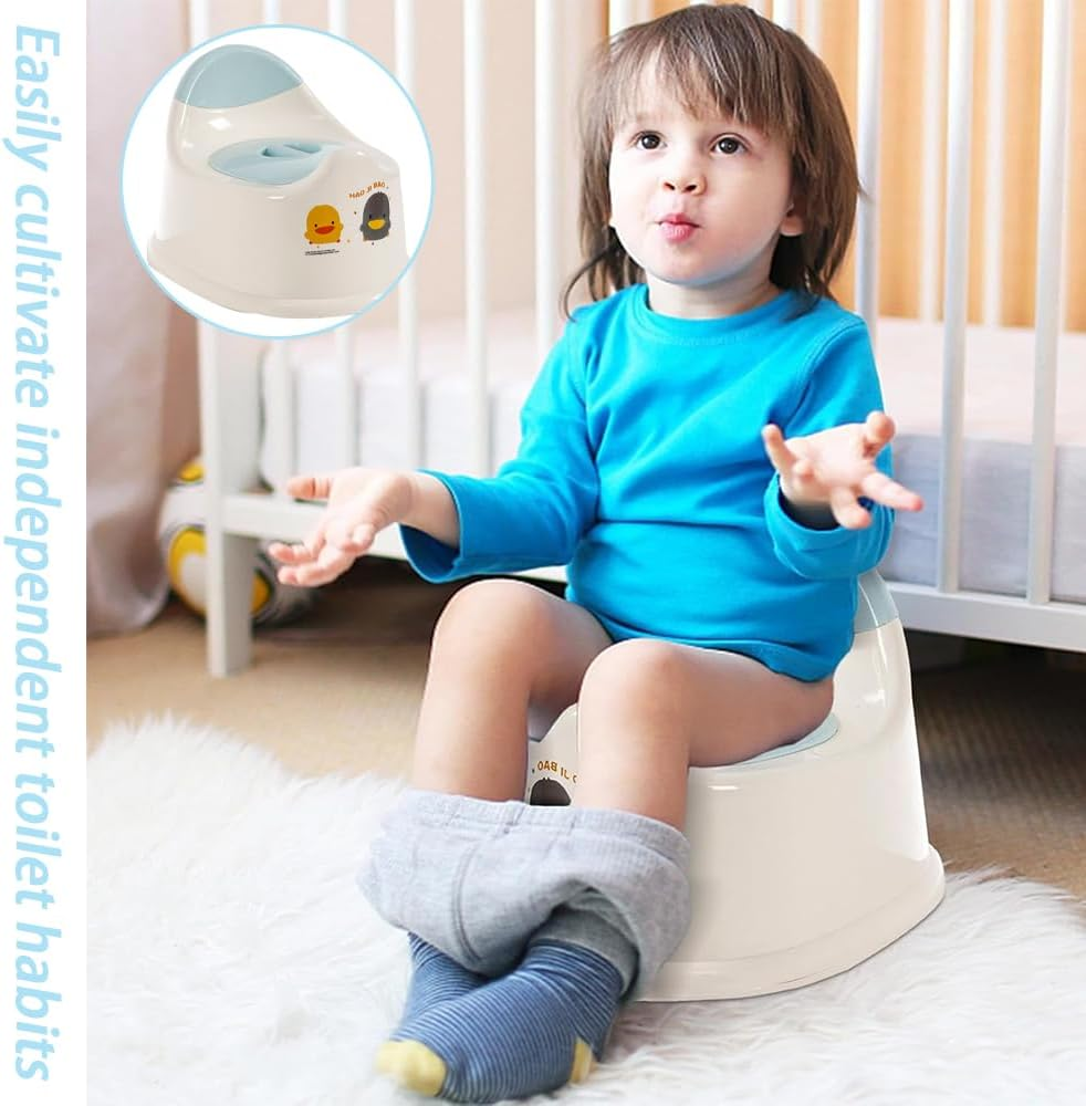 Potty Training Toilet, Potty Toilet Potties, Potty Training Seat, Toddler Potty Chair, Potty Training Toilet Chair with Lid, Ergonomic Baby Potty, Easy to Carry as Travel Potty for Kids 1-6 Years image number 1
