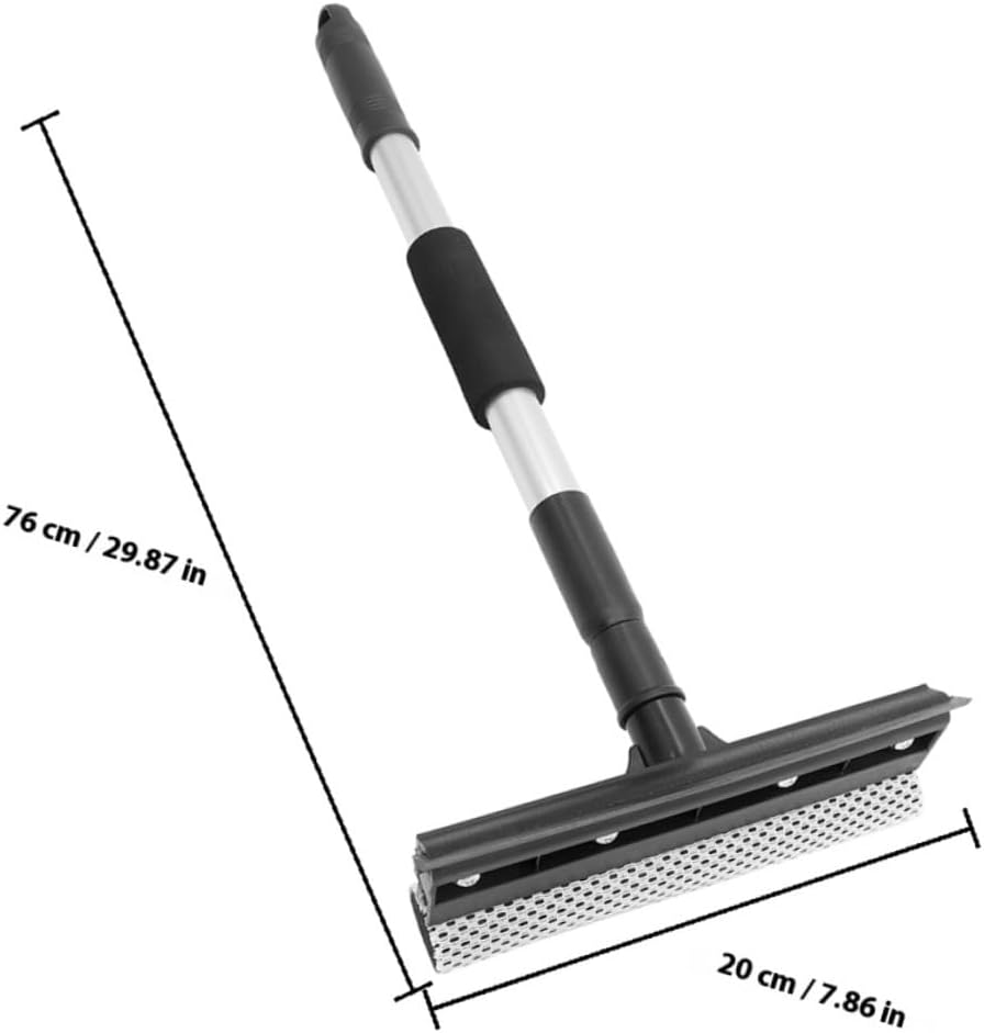 TOPPERFUN 2 Pcs Extendable Window Squeegee with Telescopic Handle Dual-Sided Glass Cleaner for Home Car Windshield Shower Door Multi-Purpose Cleaning Tool image number 2