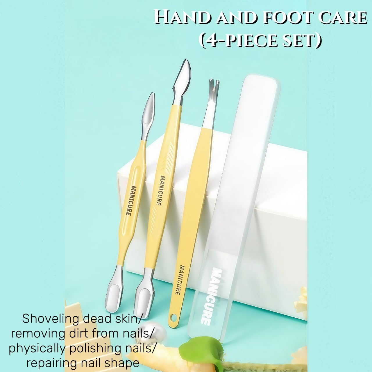 Nail Clipper Set,13-In-1 Nail Kit,Stainless Steel Manicure Set,Tweezers and Nail File Kit Travel Portable, Nail File Nail Cutter Set for Men/Women/Baby. (Yellow) image number 2