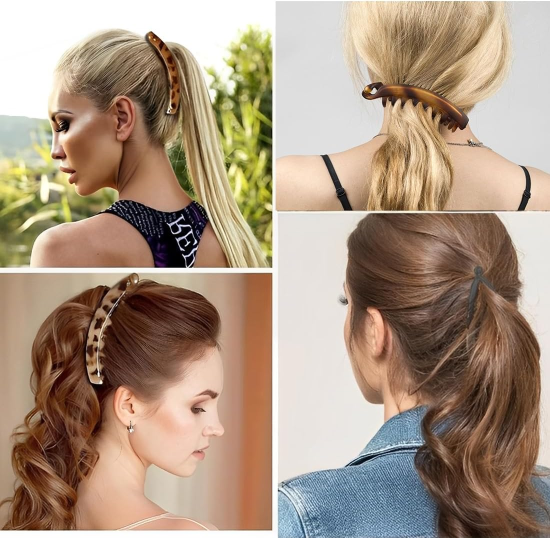Pack of 4 Women'S Hair Pins, Ponytail Hair Clip, Thick Hair Clip for Women and Girls image number 2