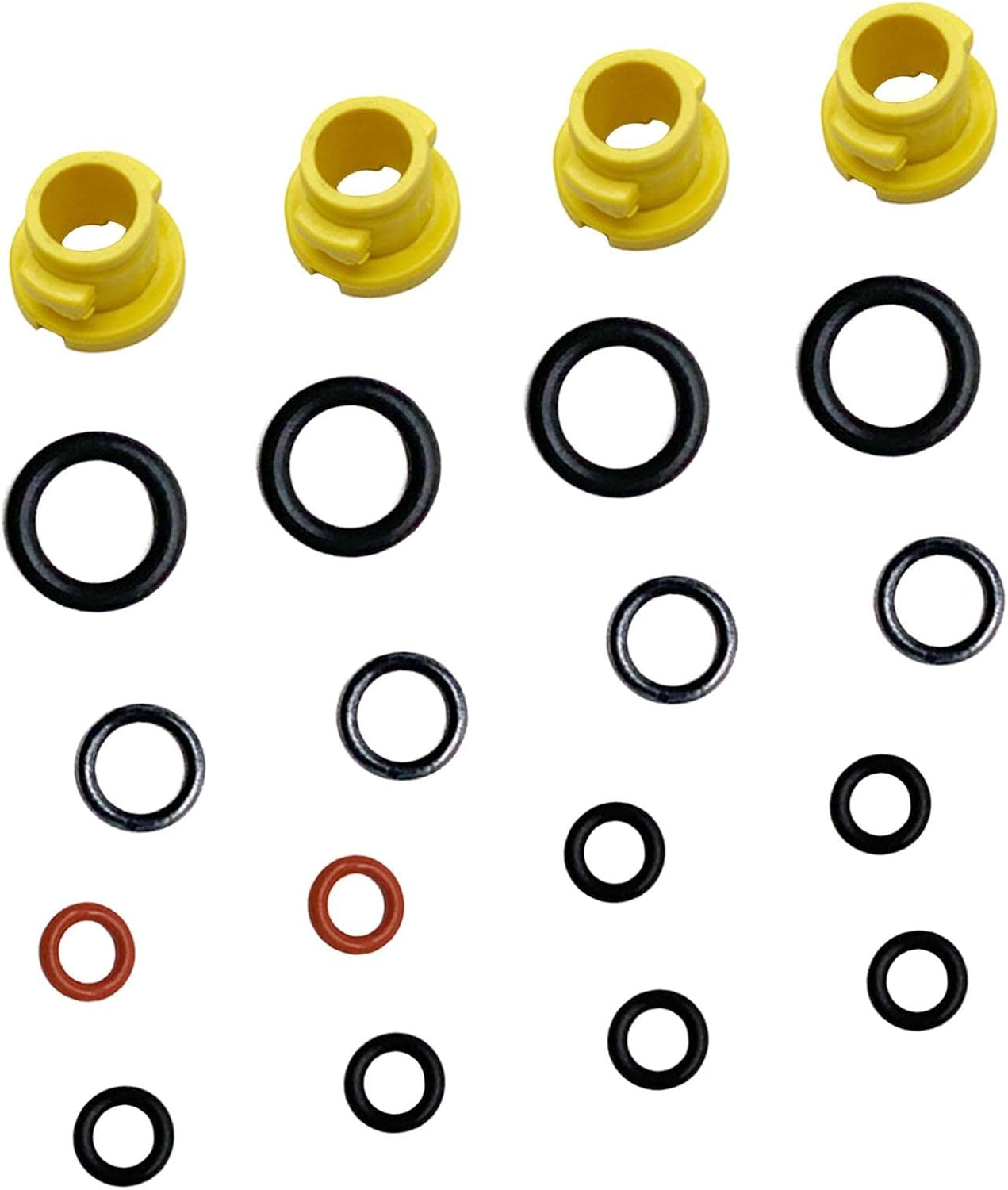 O-Rings Seal for Pressure Washer High Pressure Accessories Spare Replacement Rubber O-Rings Replacement Ring Replacement Set Kit, Set of 20Pcs image number 2