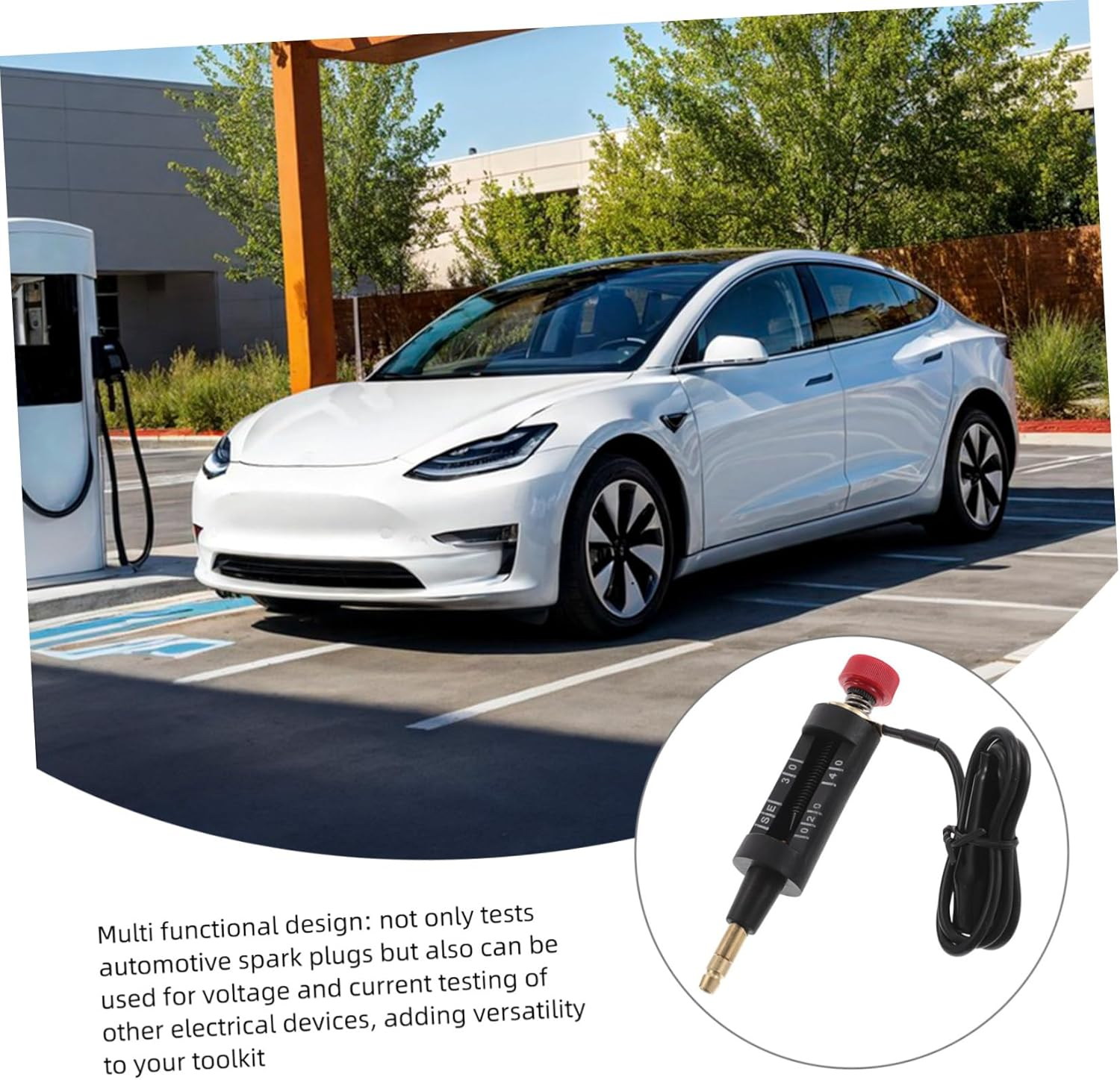 VINTORKY Engine Ignition Tester Pen Automotive Spark Plug Display Multi-Functional Tool image number 4