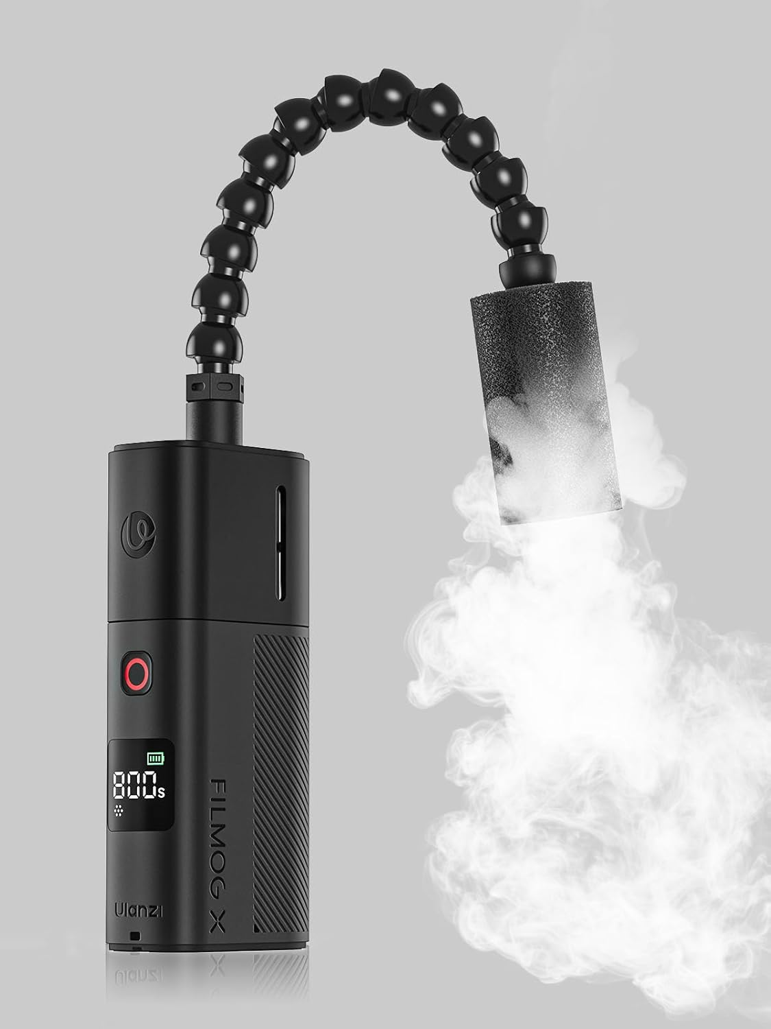 ULANZI FM02 Fog Machine, 3 Mist Modes, Portable Handheld Smoke Machine with Digital Display for Photography/Stage Effect/Partie/Halloween/Wedding 【With Oil-Liquid and Batteries】