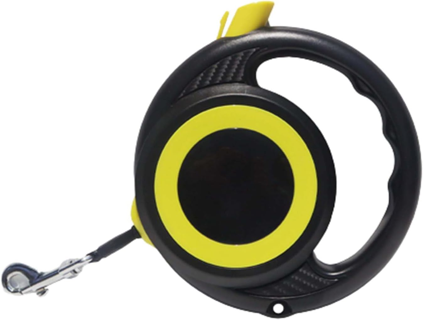 Rope Dog Lead Dog Leads for Medium Dogs Small Dog Leash Drawstring Hook Portable Automatic Telescopic Multifunctional Hanging Hole Wide Handle Comfortable to Hold (15X15X3.6Cm,Black)