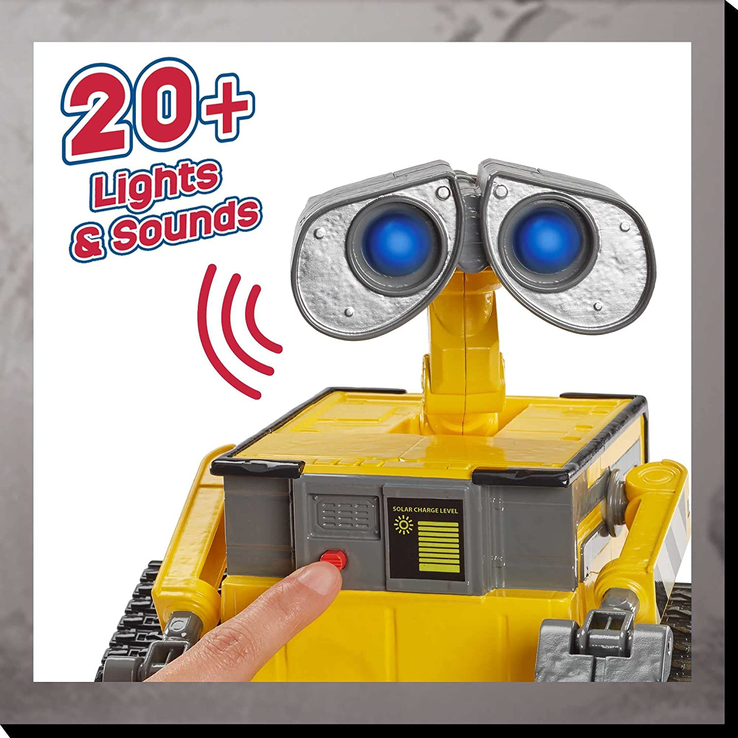 Mattel Disney Pixar Wall-E RC Robot Toy with 20+ Lights & Sounds, Hello Wall-E Action Figure & Remote Control image number 5