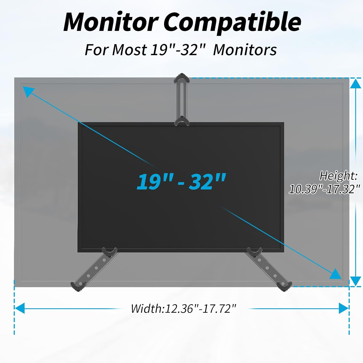 MOUNTUP Universal VESA Mount Adapter Kit, Non-Vesa Monitor Mounting Adapter for 19 to 32 Inch Computer Screens,Vesa Bracket 75X75Mm/100X100Mm Compatible, Max Load 17.6Lbs, MU0045-AU image number 5