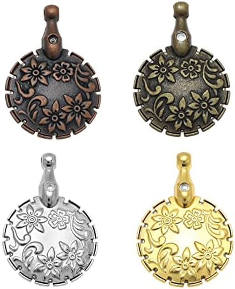 4 Pack Yarn Cutter Pendants round Thread Cutters Decors Yarns Cutter Thread Yarn Cutting Tools for Sewing Craft Pendant Supplies image number 4