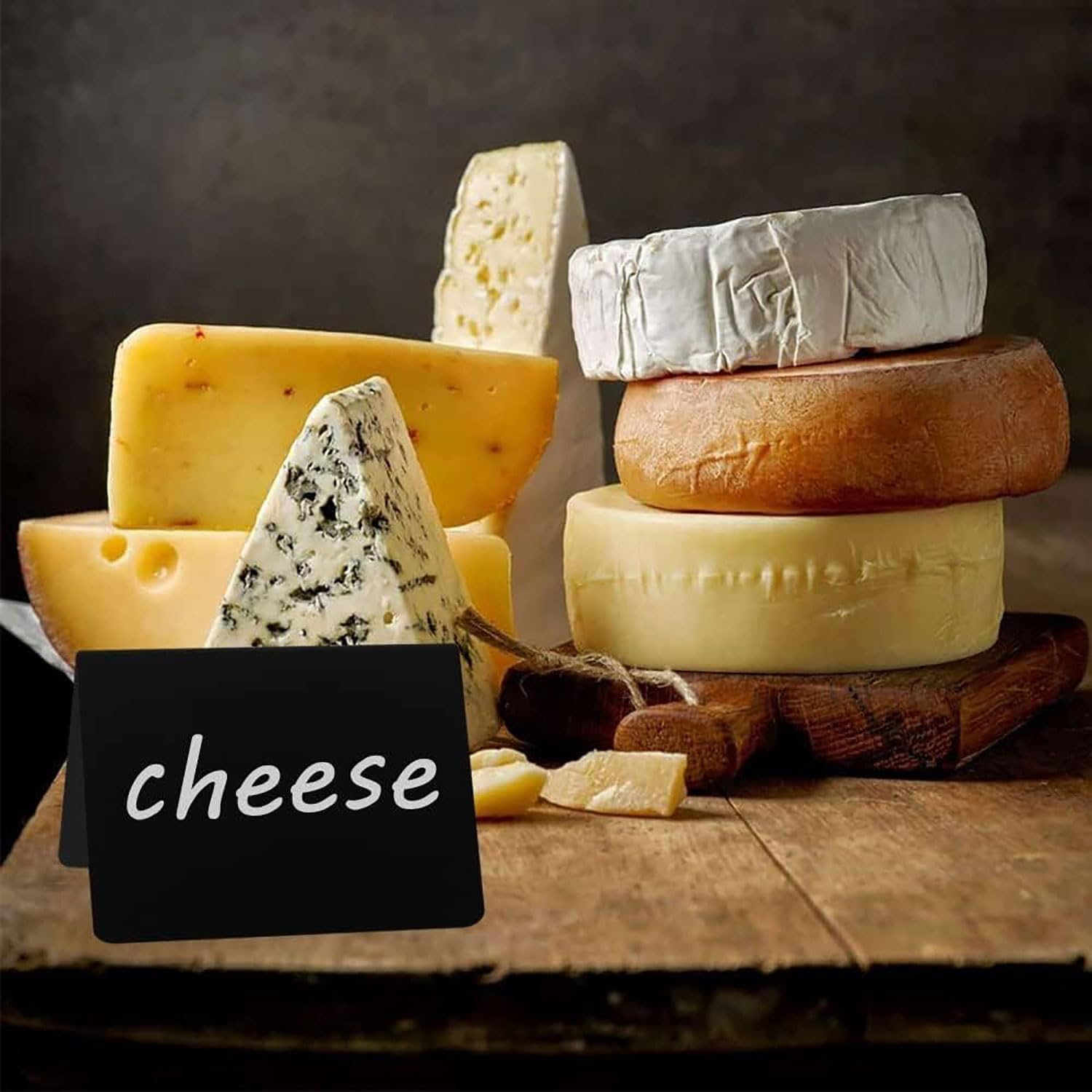 Yqkangzhu 20Pcs Mini Chalkboard Signs for Food, L-Shaped Chalkboard Signs, Reusable Tabletop Chalkboard Labels, Message Board Signs, Buffet Chalkboard Tags for Wedding, Birthday, Party, Bakery, Retail image number 5