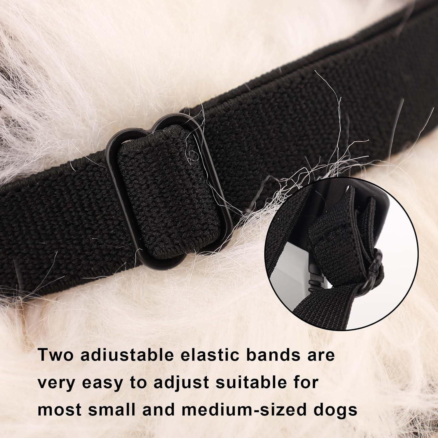 Small Breed Dog Sunglasses, Dog Goggles for Small Dogs Windproof Anti-Fog Dog Glasses Adjustable Dog Goggles for Pet Small Medium Dogs Outdoor Eye Protection (Black) image number 1