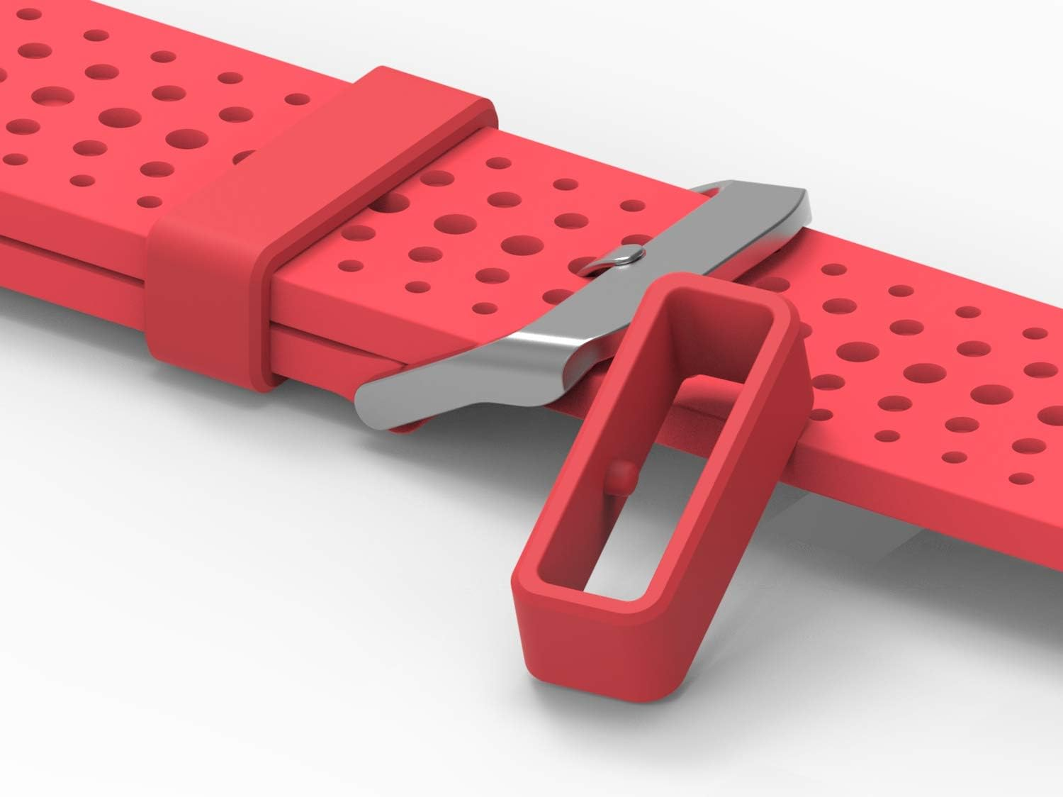 6Pcs Fastener Rings Compatible for Garmin Forerunner 935 945 945 LTE Bands Strap Silicone Connector Security Loop Keepers Ring for Forerunner 935 Replacement Bands