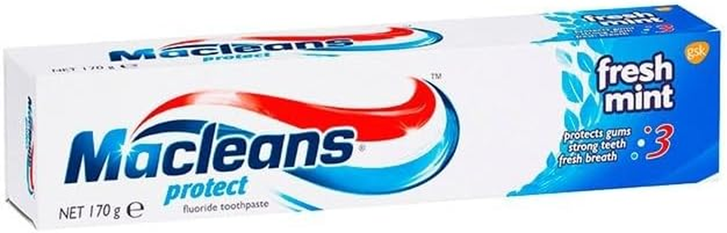 Macleans Protect Fluoride Toothpaste, Fresh Mint, 90G (Pack of 2)