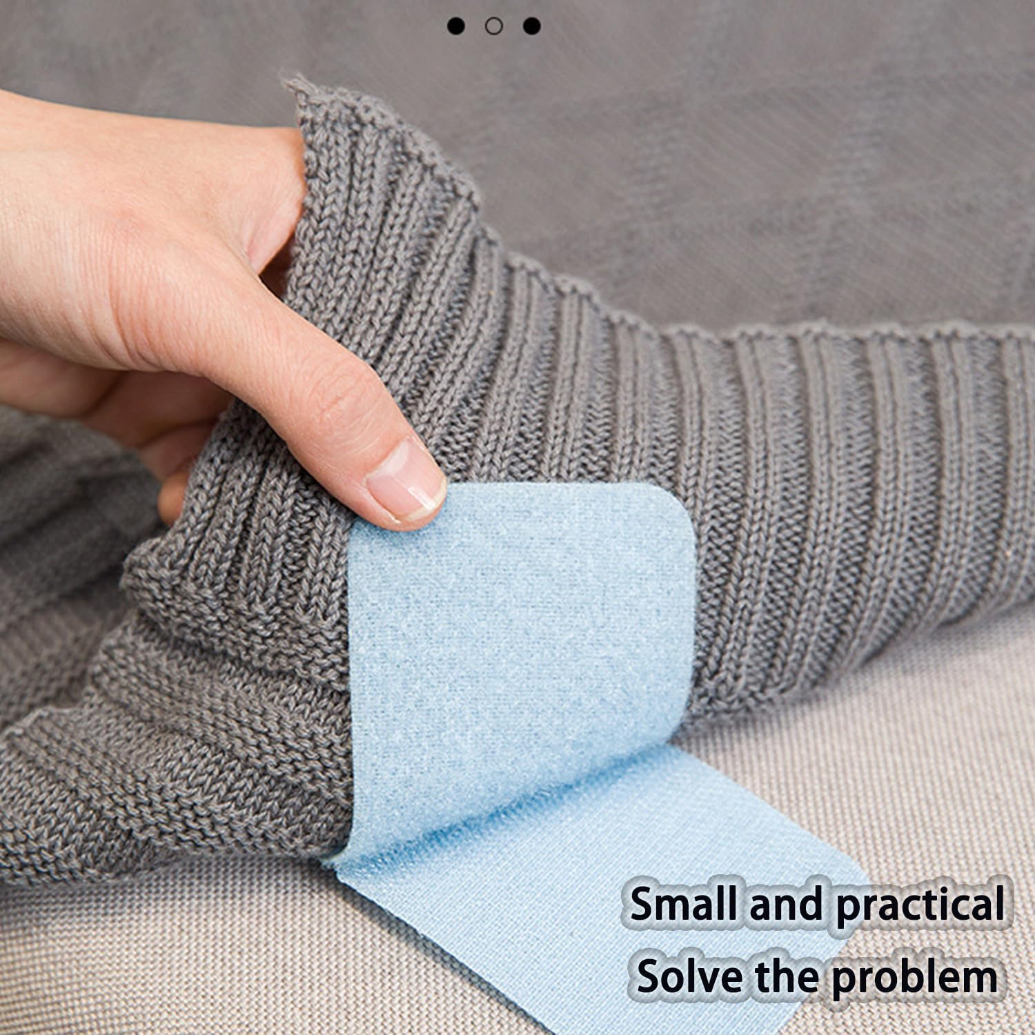 Roczential 10-Pack Rug Gripper Tape Double Sided Anti-Slip Carpet Tape Washable Reusable Rug Pad for Hardwood & Tile Floors Secure Floor Mats & Carpets Home D&eacute;cor Essential (Gray) image number 6