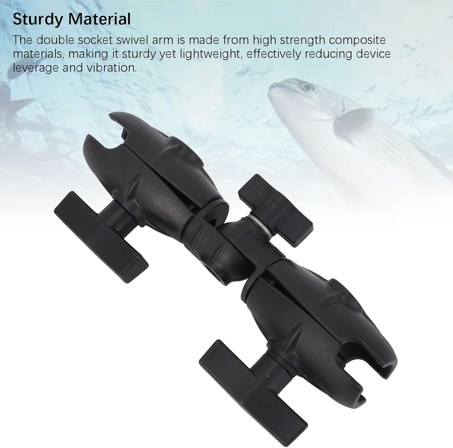 8.1 Double Socket Swivel Ratchet Arm for RAM Mounts C Size 1.5In Ball Components, 10.5Lbs Static Load, 3Lbs Moving Load, 360 Degree Rotation image number 5