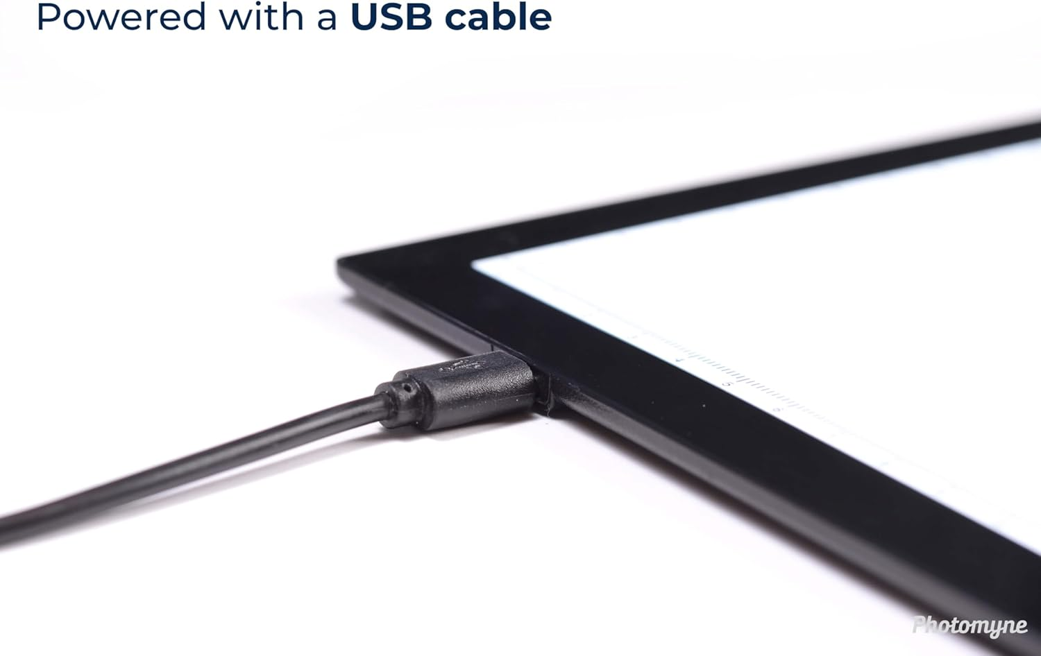 Photomyne Ultra-Thin 14X9.25 Inches/35.7X23.5 Cm USB Powered Light Pad for Supporting Photo Slide and Film Negative Scanning Including a USB Adapter - Black image number 2