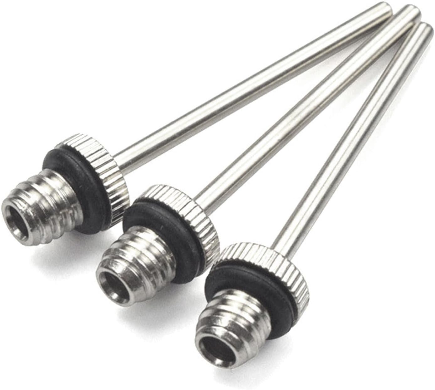 BGENHPON Stainless Steel Inflator Ball Pump Needle 10 Pack with Side Holes for Sports Balls Inflation Football Basketball Rugby image number 2