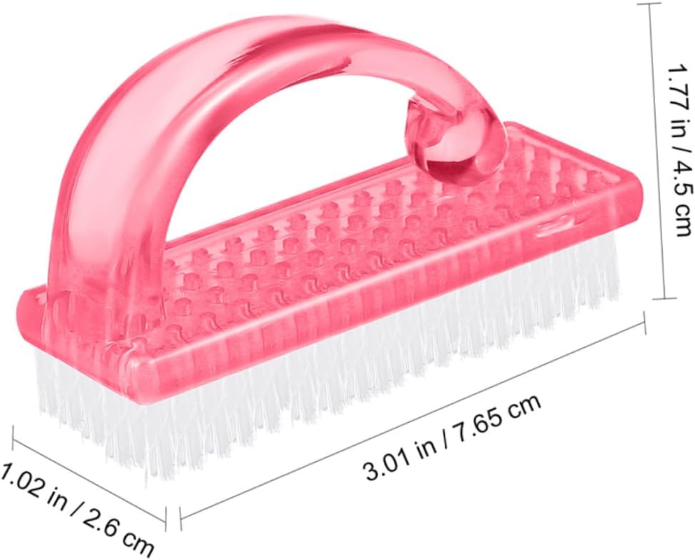 JECOMPRIS 12Pcs Ergonomic Nail Dust Cleaning Brush Brush Heads for Fingernails Versatile Manicure Tool Material