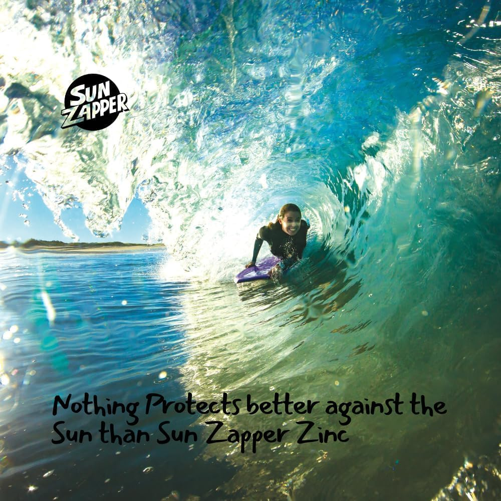 Sun Zapper Zinc Oxide Sunscreen Sticks &ndash; SPF 50+ Water Resistant &ndash; Beach Pack with 4 Colors (Light Skin Tone, Pink, White, Blue) image number 1