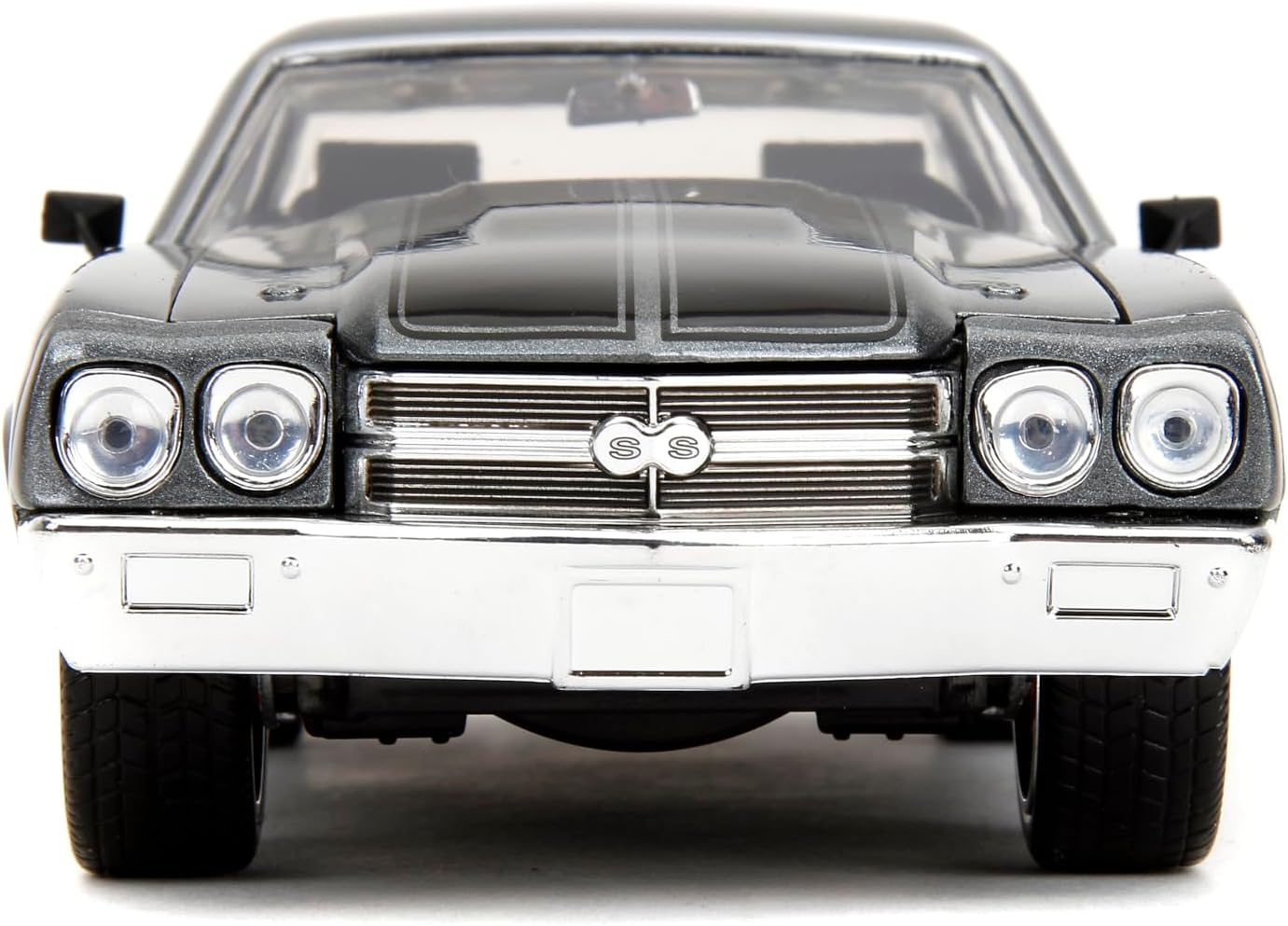 Fast & Furious 1:24 1970 Chevy Chevelle SS Die-Cast Car, Toys for Kids and Adults(Grey)