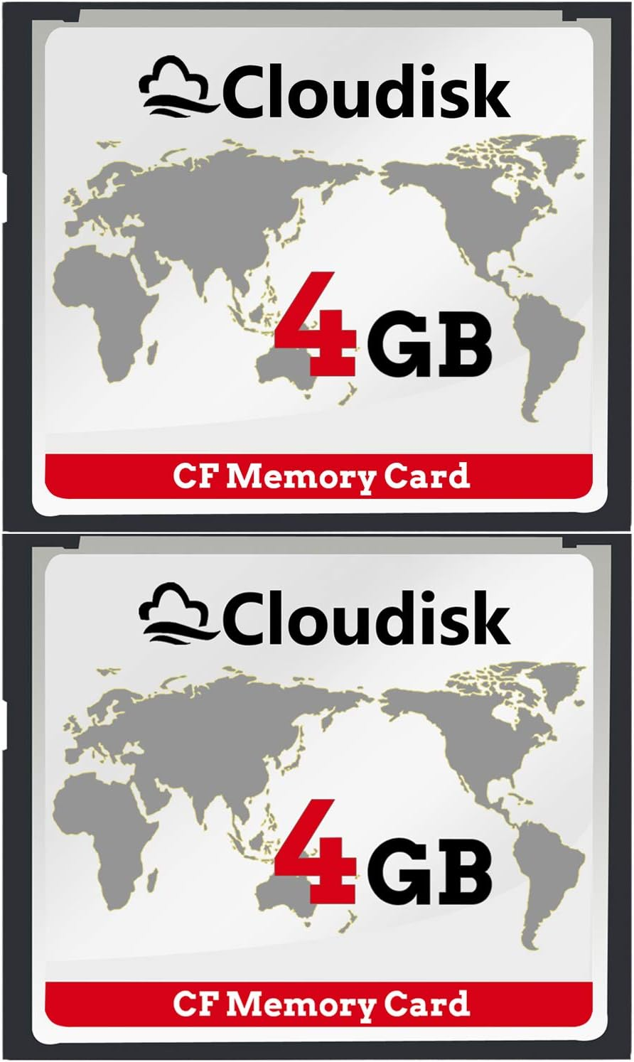 Cloudisk Compactflash Card CF 2.0 Card Performance for DSLR Camera, Vintage Digital Camera and Industry Equipment (16GB, 2-Pack)