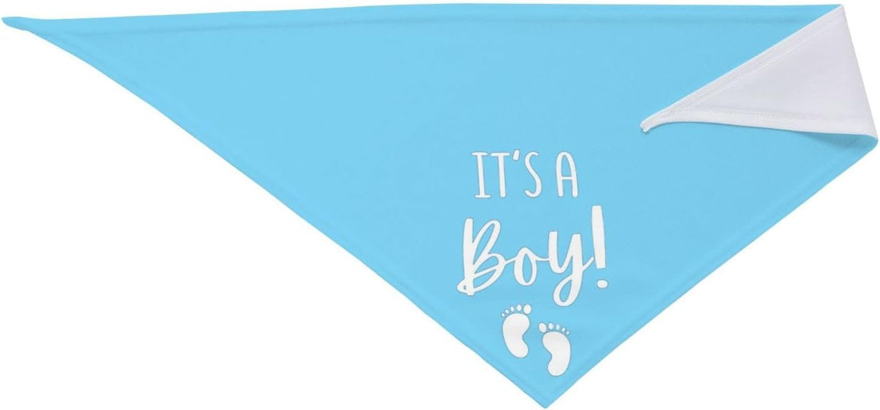 Vercosee It'S a Boy It'S a Girl Gender Reveal/Baby Announcement Dog Bandana,Engagement Bandana,Pet Dog Triangle Scarf Reversible,Baby Shower Photography Props1Pack (Blue) - Grass Green image number 7