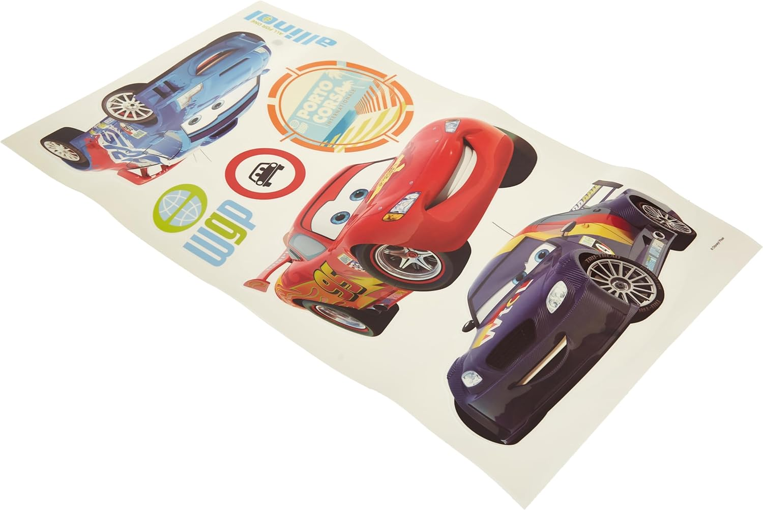 Roommates Disney Cars 2 Peel and Stick Wall Decal, Multicolour