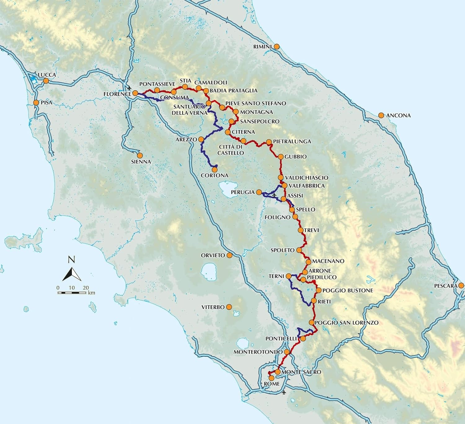 The Way of St Francis: via Di Francesco: from Florence to Assisi and Rome image number 2