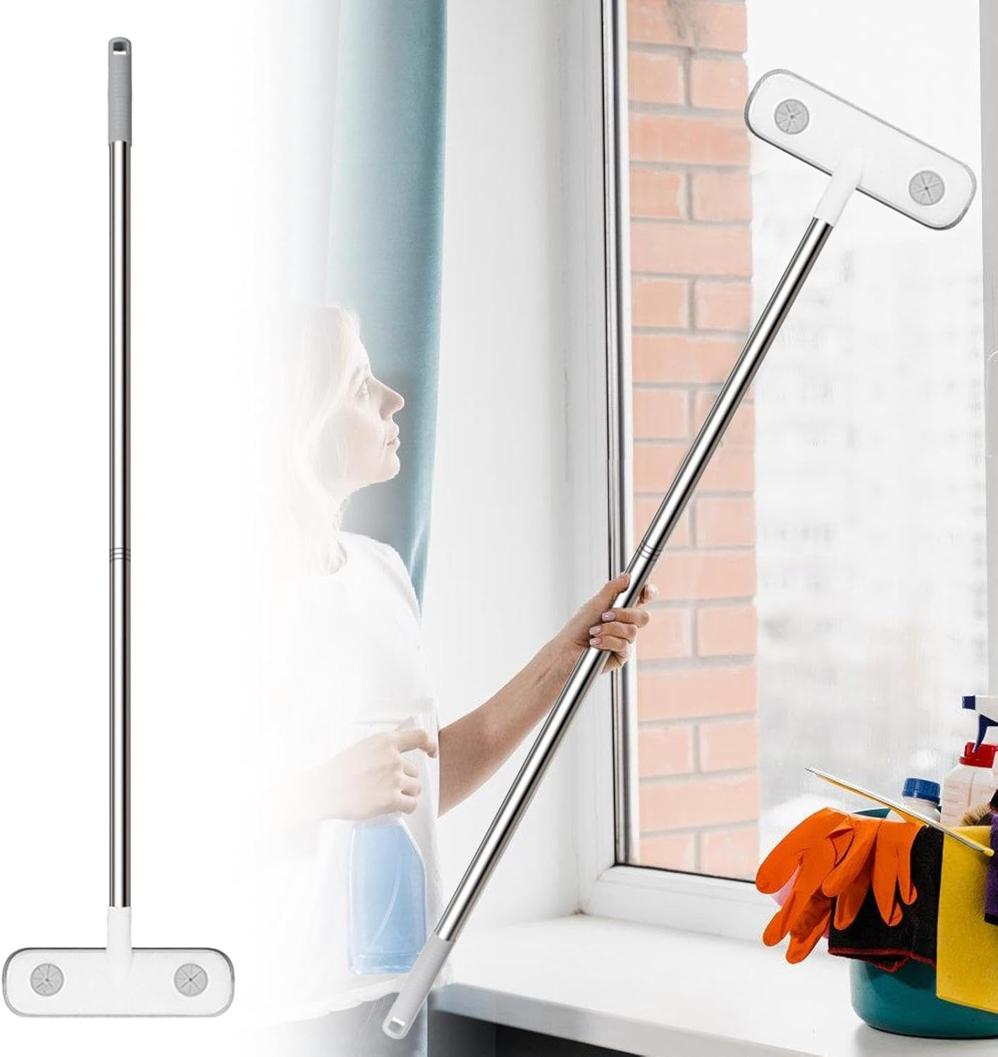 Window Screen Cleaner Tool,Screen Cleaning Brush Mesh Cleaner | Window Screen Tool, Mesh Window Screen Cleaner for Home, Women, Men, Adults image number 5