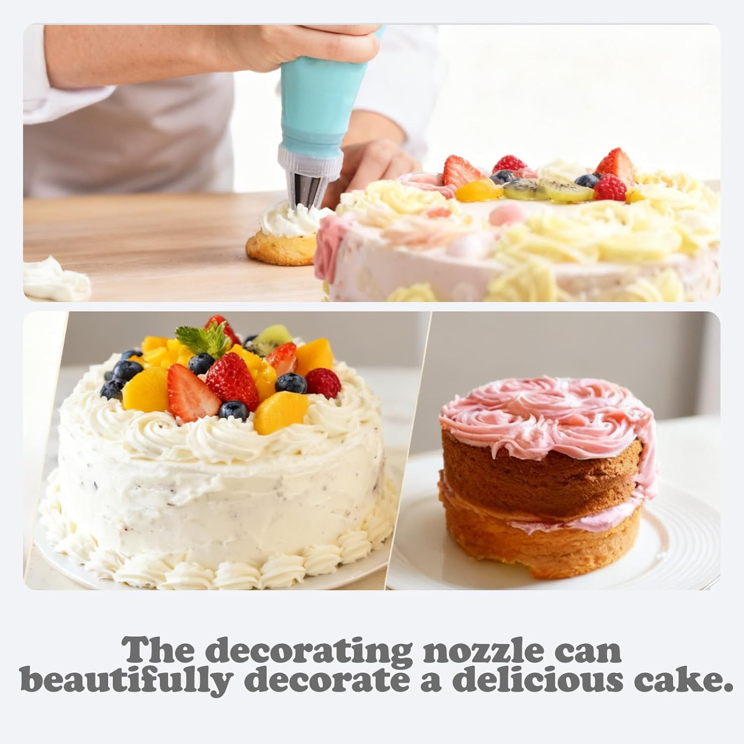 26Pcs of Piping Bags and Nozzles, Reusable Cake Decorating Kit,Piping Bag, for Baking Cookies, Paper Cups Cake Decorations, Piping Tips and DIY Cake Baking Tools image number 1