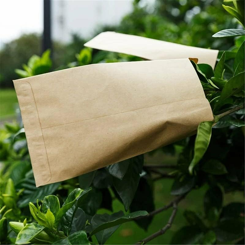 AIMALL 100Pcs Kraft Paper Seed Packets Garden Home Storage Bags Mini Envelopes 6X11Cm for Garden and Home Use image number 2