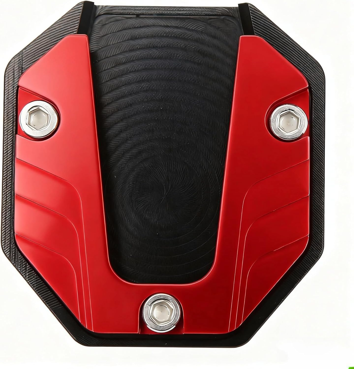 Motorcycle Kickstand Extension Pad Support Plate Motorcycle Kickstand Pad High Strength Sturdy Extender Motorbike Side Stand Shoe for Outdoor Surface Red Foot Controls