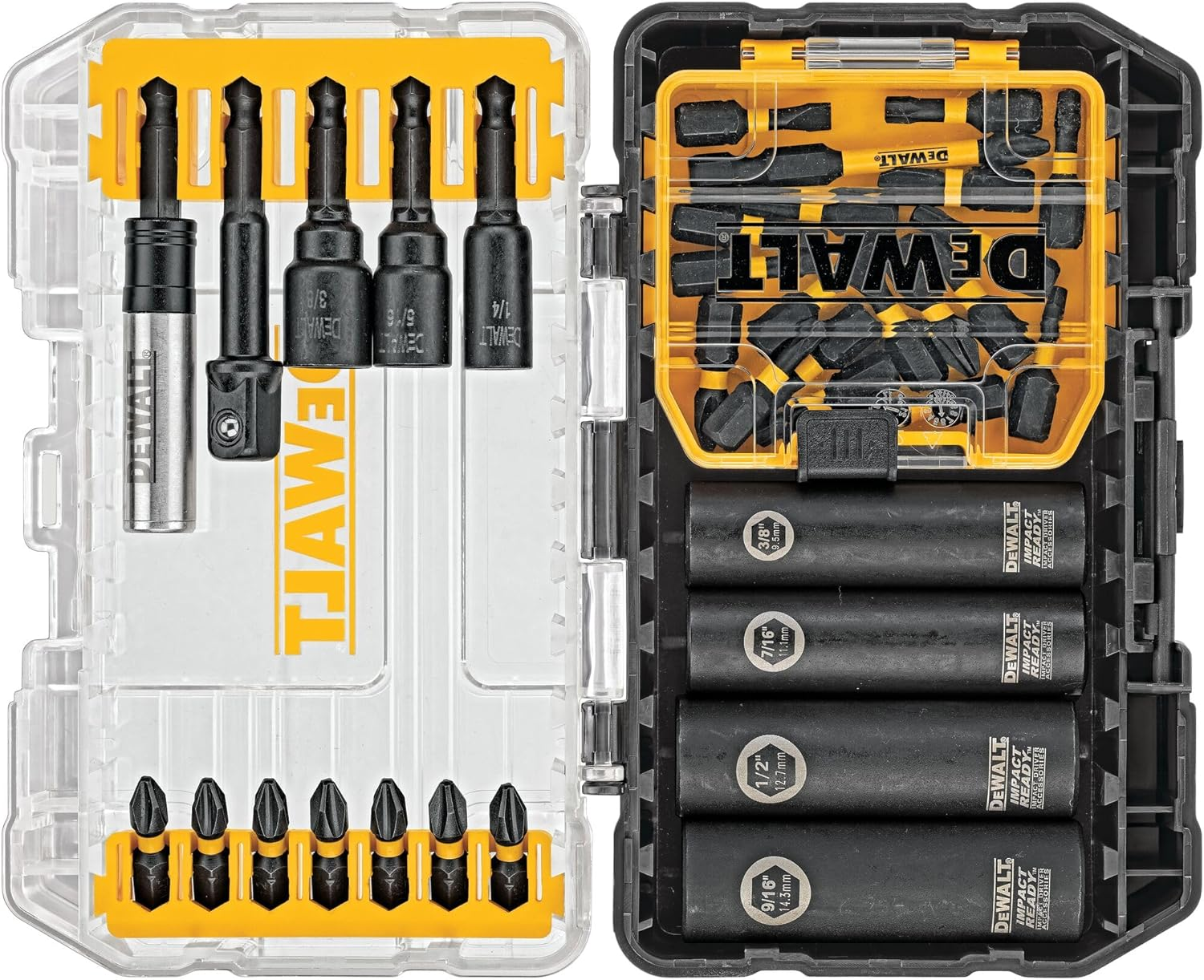DEWALT DWA2T35IR IMPACT READY Flextorq Screw Driving Set, 35-Piece - 14-Piece Drill Bit Set image number 2