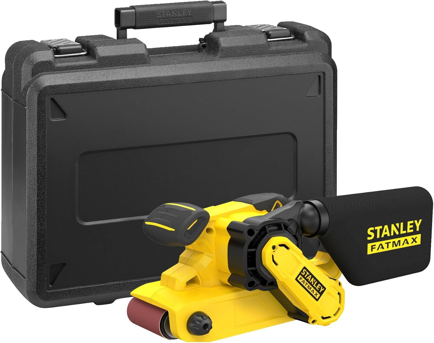 STANLEY FATMAX | 1,010 W Corded Belt Sander - Variable Speed 0‑380 M/Min, 75 &times; 533 Mm Belt for Surface Prep, Includes Dust Bag & Case image number 1